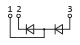 Connection diagram of diode module MD3-155