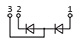 Connection diagram of diode module MD3-800
