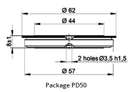 Rectifier diode dimensions