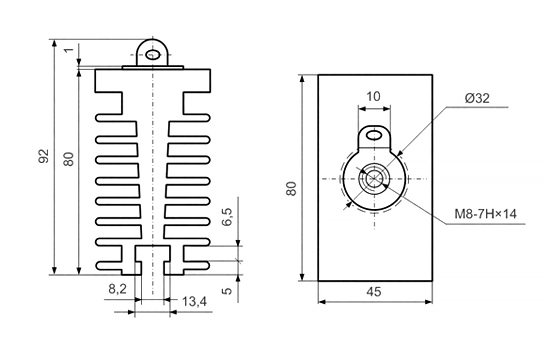Heatsink dimensions