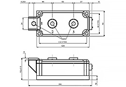 Outline of Dual Thyristor Module
