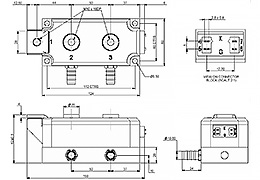 Outline of Dual Thyristor Module