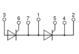 Dual Thyristor Module Circuit
