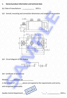 Technical Passport