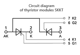 Circuit Diagram of Modules SKKT