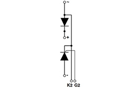 SCR/diode doubler circuit (negative control)