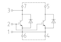 Topology of IGBT Module FZ1000R33HE3