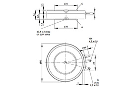 Thyristor T458N Outline