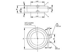 Thyristor T709N Outline