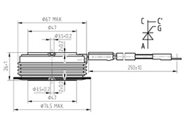 TG 908-1200-25 Dimensions