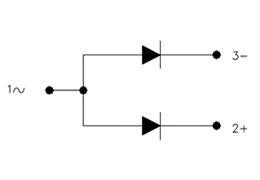 Circuit Diagram of Single Diode Module PN411011