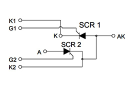 Circuit Diagram of Thyristor Modules Circuit Diagram of Thyristor Modules