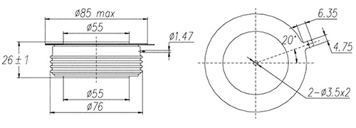 Thyristor dimensions Thyristor dimensions